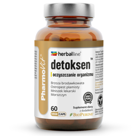Detoksen oczyszczanie organizmu – Herballine Pharmovit – 60 vege kapsułek