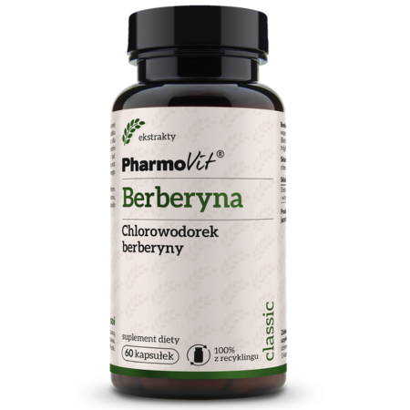 Pharmovit Berberyna Chlorowodorek Berberyny 388 mg – suplement diety – 60 kapsułek
