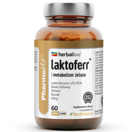 Pharmovit Herballine Laktoferr™ Metabolizm Żelaza – 60 kapsułek
