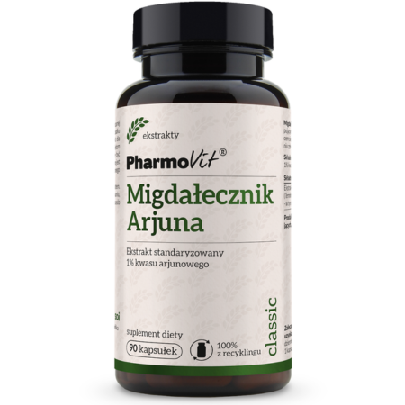 Migdałecznik Arjuna Classic Pharmovit – wsparcie serca i wątroby – 90 kapsułek