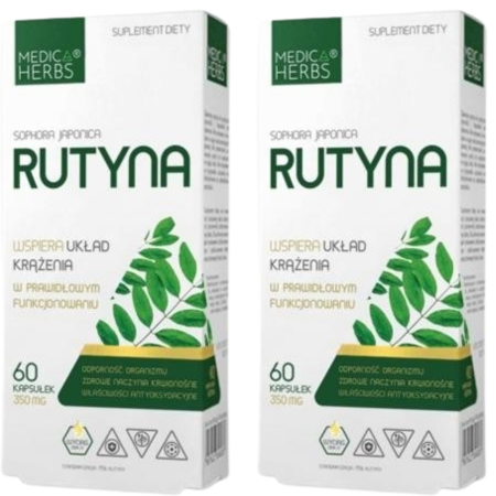 Rutyna Medica Herbs – wsparcie dla krążenia i ochrona komórek – 60 kapsułek