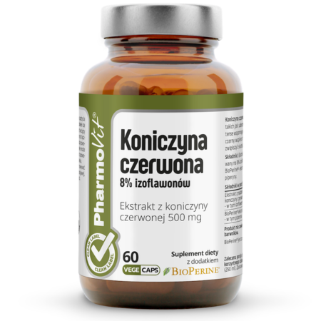 koniczyna czerwona pharmovit – izoflawony dla kobiet w menopauzie – 60 kapsułek vege