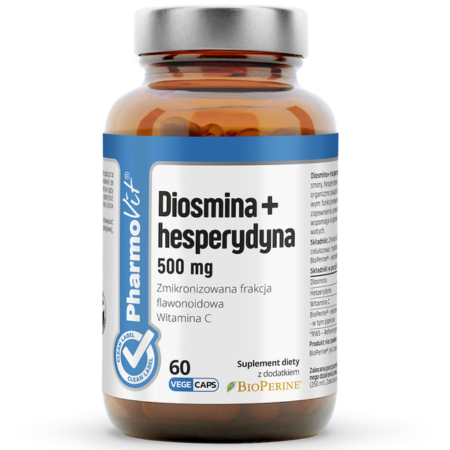 diosmina hesperydyna pharmovit – wsparcie krążenia i naczyń krwionośnych – 60 kapsułek vege