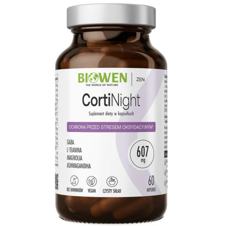 CortiNight Biowen – kortyzol noc – wyciszenie i regeneracja – 60 kapsułek