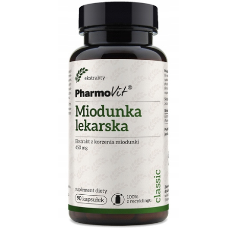 Miodunka lekarska Pharmovit Classic – ekstrakt z korzenia 450 mg, 90 kapsułek