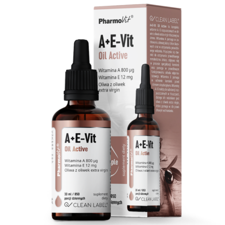 A+E-Vit Oil Active Clean Label Pharmovit krople 30 ml