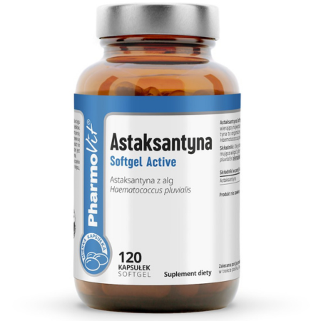 Astaksantyna Softgel Active Clean Label Pharmovit 120 kapsułek