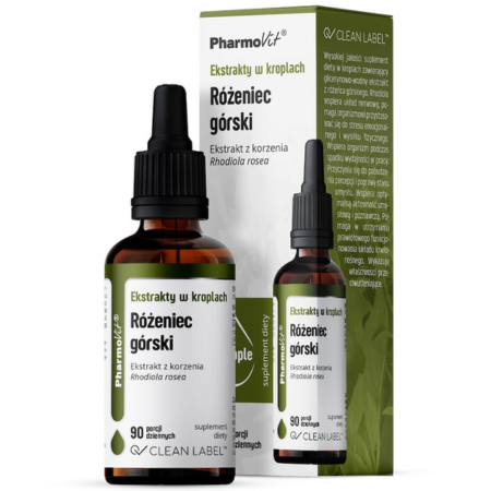 Różeniec górski Clean Label Pharmovit ekstrakt w kroplach 30 ml