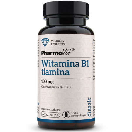 B1 Tiamina 100 mg 60 kapsułek – Classic Pharmovit