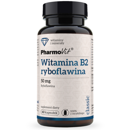 B2 Ryboflawina 50 mg 60 kapsułek – Classic Pharmovit