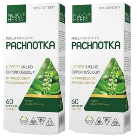 Pachnotka 500 mg 60 kapsułek Medica Herbs – suplement diety z ekstraktem Perilla frutescens