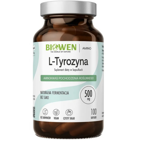 L-Tyrozyna 500 mg Biowen – suplement diety w kapsułkach VEGE