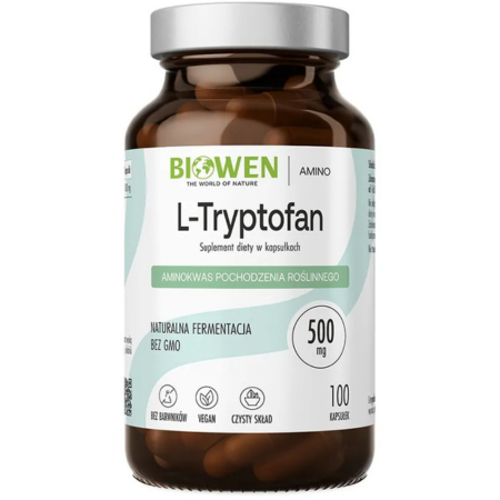 L-Tryptofan 500 mg Biowen – suplement diety w kapsułkach VEGE