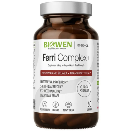 Ferri Complex+ Biowen – suplement diety z żelazem w kapsułkach VEGE