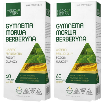 Gymnema Morwa Berberyna Medica Herbs – suplement diety w kapsułkach