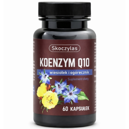 Koenzym Q10 100 mg Skoczylas – suplement diety z wiesiołkiem i ogórecznikiem, 60 kapsułek vege