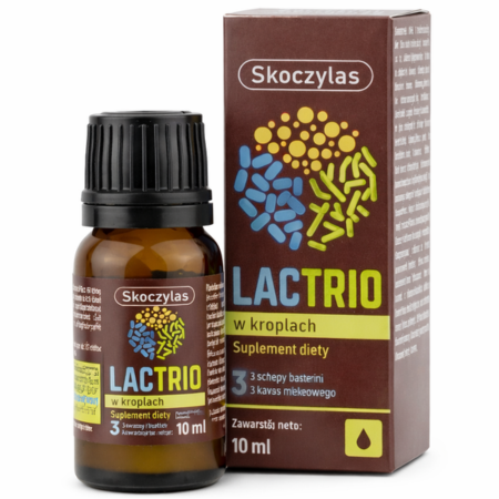 LACTRIO Probiotyk w kroplach 10 ml Skoczylas – bakterie kwasu mlekowego dla dzieci i dorosłych