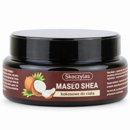 Skoczylas Masło Shea Kokosowe do Ciała 200 ml – naturalne masło do intensywnego nawilżenia i regeneracji skóry