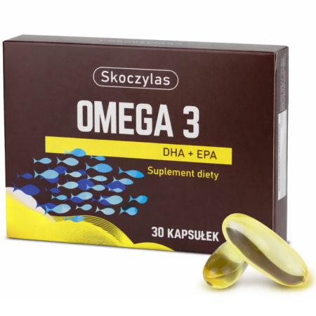 Skoczylas Omega 3 DHA 712 mg + EPA 254 mg – 1000 mg oleju rybiego, 30 kapsułek, suplement diety omega 3