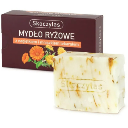 mydło ryżowe Skoczylas z nagietkiem i mniszkiem lekarskim naturalne 100 g