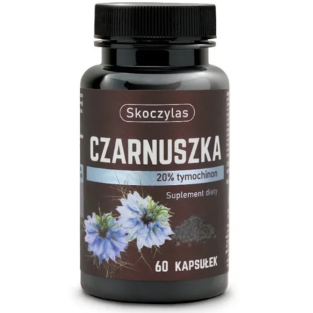 Skoczylas Czarnuszka 20% tymochinon 60 kapsułek Nigella sativa