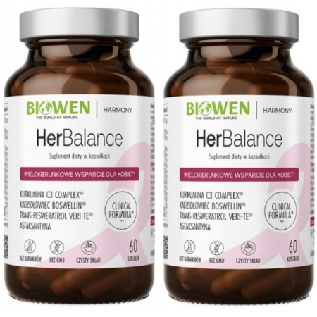 Biowen HerBalance 60 kapsułek kompleks wsparcia dla kobiet Clinical Formula