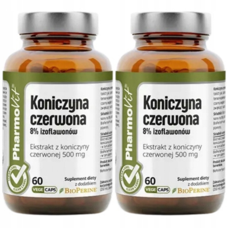 koniczyna czerwona pharmovit – izoflawony dla kobiet w menopauzie – 60 kapsułek vege