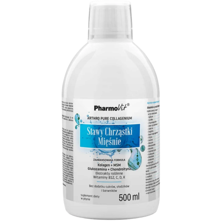 Pharmovit Stawy Chrząstki Mięśnie 500 ml kolagen MSM glukozamina