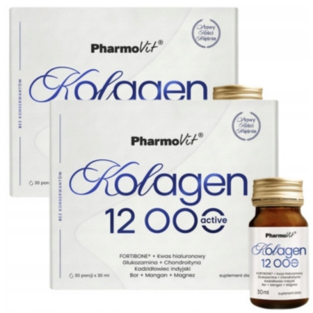 Kolagen 12 000 Active FORTIBONE Pharmovit płyn 30x30 ml