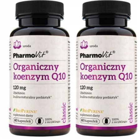 Koenzym Q10 120 mg Pharmovit – suplement diety w kapsułkach, 60 kapsułek