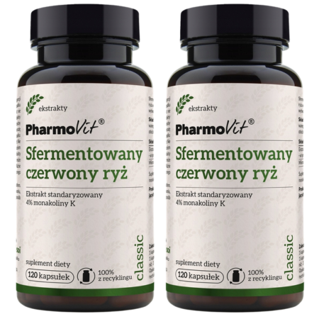 Sfermentowany Czerwony Ryż – suplement diety z monakoliną K, naturalne wsparcie cholesterolu, 120 kapsułek, zdroweodzywki.pl
