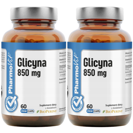 Glicyna 850 mg Clean Label Pharmovit kapsułki vege 60 sztuk