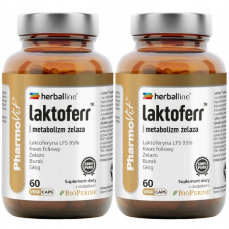 Pharmovit Herballine Laktoferr™ Metabolizm Żelaza – 60 kapsułek