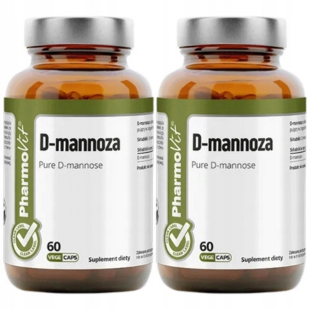 D-Mannoza Clean Label Pharmovit kapsułki VEGE 60 sztuk