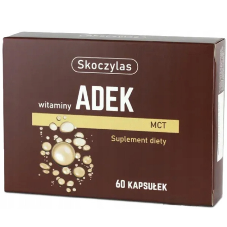 Skoczylas Witaminy ADEK MCT 60 kapsułek witaminy A D3 E K2 MK-7 z olejem MCT