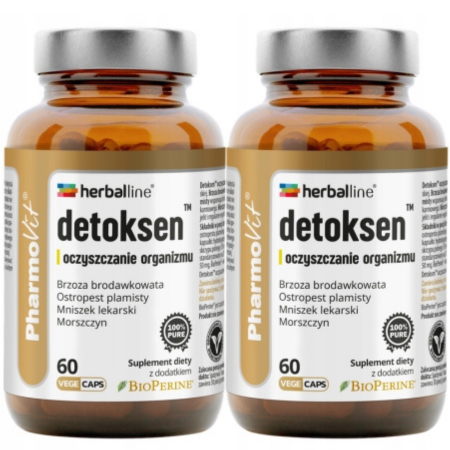 Detoksen oczyszczanie organizmu – Herballine Pharmovit – 60 vege kapsułek