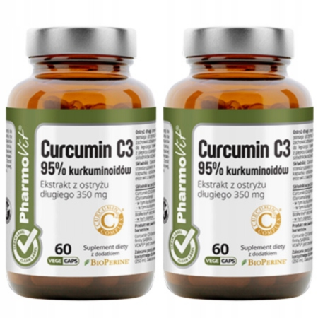 Curcumin C3 95% kurkuminoidów Clean Label Pharmovit kapsułki VEGE