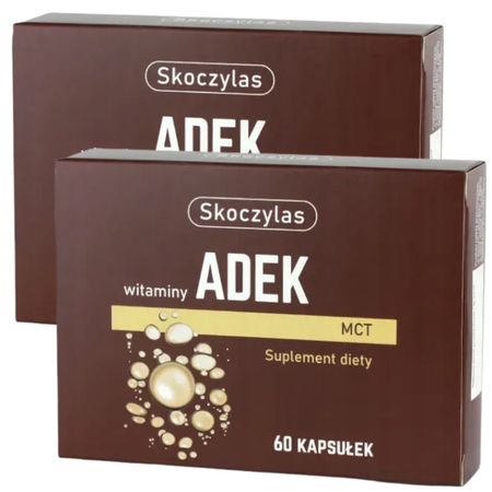 Skoczylas Witaminy ADEK MCT 60 kapsułek witaminy A D3 E K2 MK-7 z olejem MCT