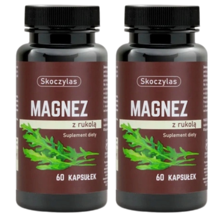 Skoczylas Magnez z Rukolą – zestaw 2 × 60 kaps.