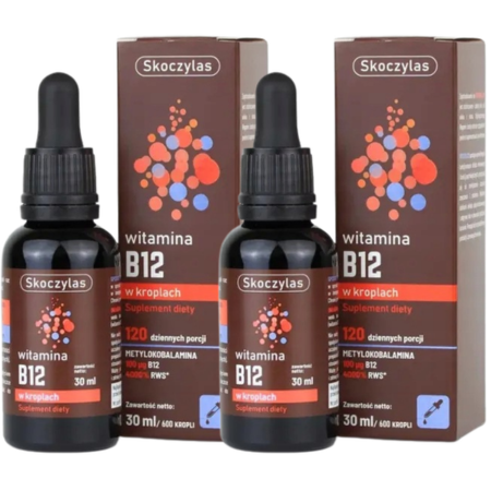 Skoczylas Witamina B12 w kroplach – zestaw 2 × 30 ml