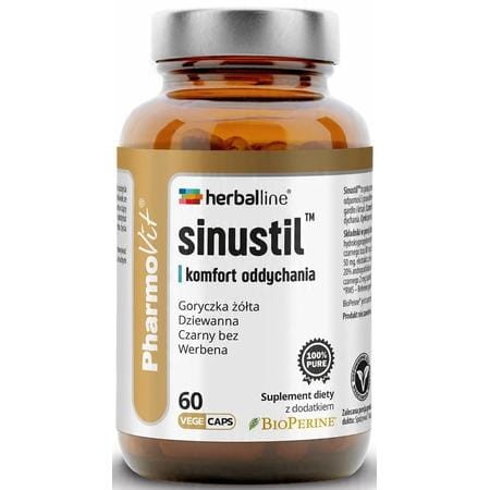 Sinustil™ Komfort Oddychania Pharmovit – suplement diety na drogi oddechowe i odporność, 60 kapsułek