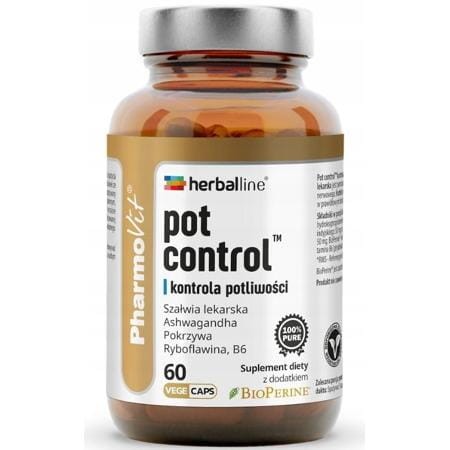 Pharmovit Pot Control – suplement diety na kontrolę potliwości w kapsułkach